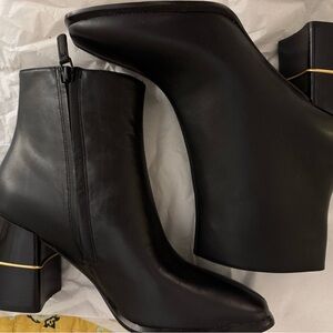 Tory Burch Black Leather Ankle Boots (never worn-no tags)